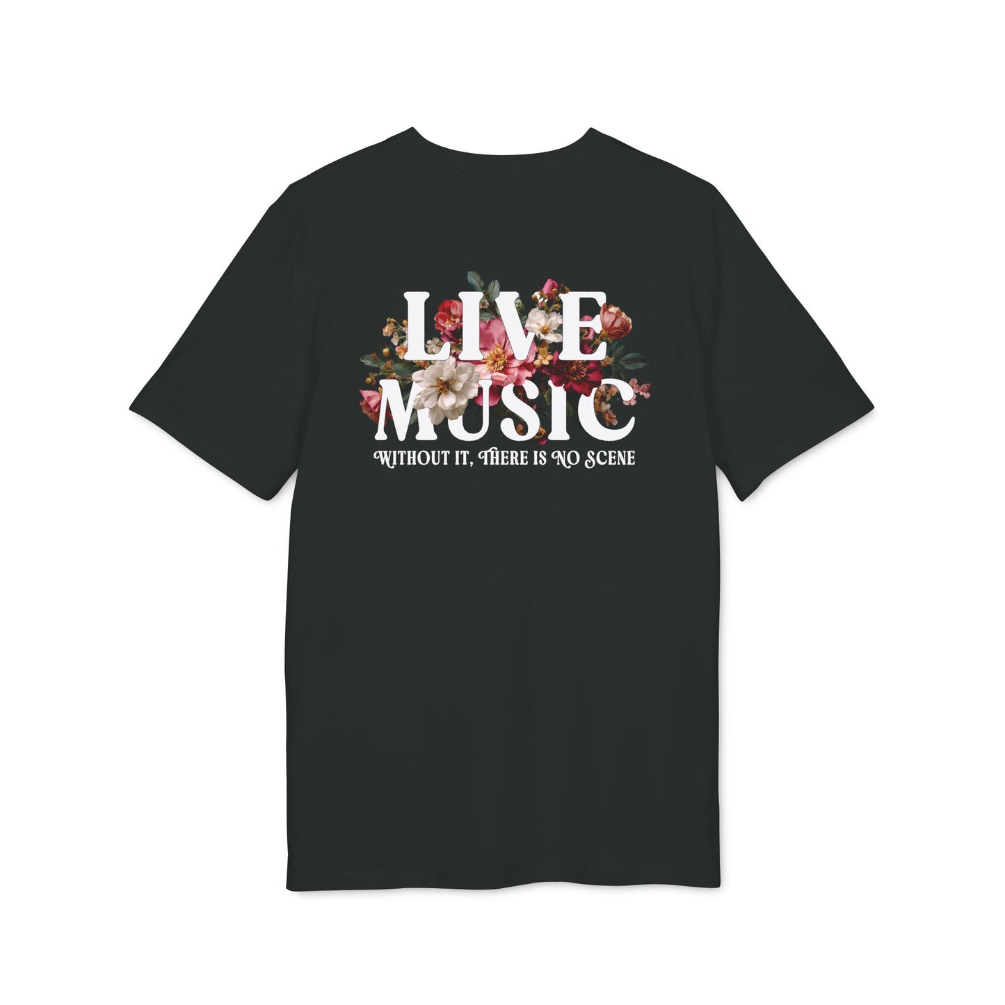The Music Scene Floral Tee - Back Print