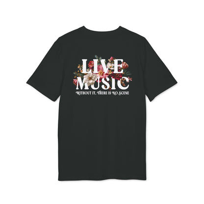 The Music Scene Floral Tee - Back Print
