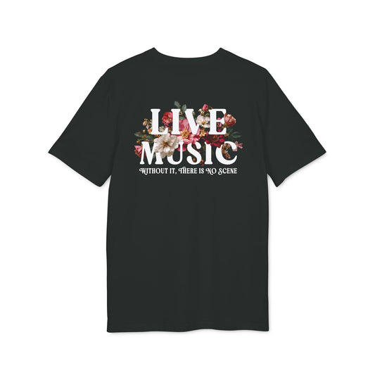 The Music Scene Floral Tee - Back Print