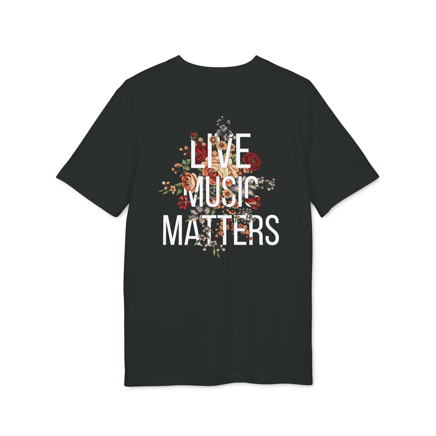 Live Music Matters Floral Tee - Back Print