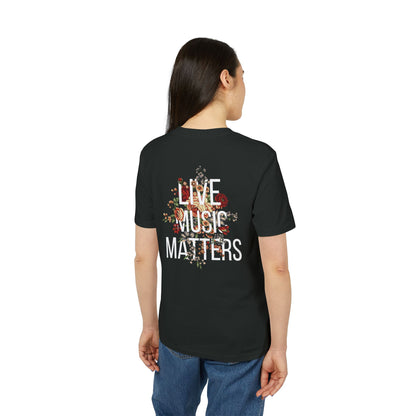 Live Music Matters Floral Tee - Back Print